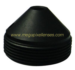 China 1/4&quot; 2.1mm F2.4 Megapixel M12x0.5 Mount 130degree Wide Angle Sharp Cone Pinhole Lens for covert cameras supplier
