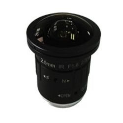 2/3" 2.5mm F1.6 8Megapixel CS mount 190degree Fisheye Lens for 2/3" 1/2" 1/2.7" sensors