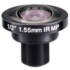 1/2" 1.55mm 5Megapixel S-mount M12 Mount 185degree IR Fisheye Lens, 5MP Panoramic camera lens