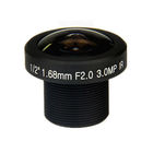 1/2" 1.68mm 3Megapixel M12x0.5 Mount 185degrees IR Fisheye Lens