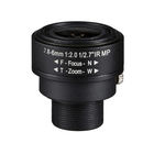 1/2.7" 2.8-6.0mm 3Megapixel F2.0 S-Mount M12x0.5 mount Fixed IRIS Manual Zoom lens Vari-focal IR Lens