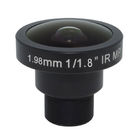 1/1.8" 1.98mm 12Megapixe M12 Mount 180degree IR Fisheye Lens, 4K2K fisheye lens for IMX226