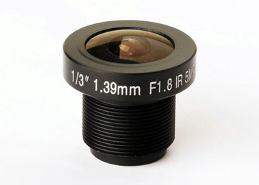 1/3" 1.39mm 5Megapixel M12 mount wide-angle 185degree fisheye lens for panoramic cameras