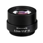 1/1.8" 8mm F1.8 5Megapixel CS Mount Non-Distortion IR Board Lens