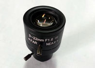 1/3" 9-22mm F1.6 Megapixel M12x0.5 Mount Fixed/DC Auto IRIS Manual Zoom/Focus Vari-focal Lens