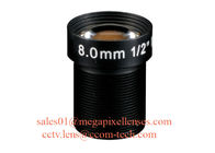 1/2" 6mm F1.6 2Megapixel M12x0.5 mount IR board lens, 6mm MTV lens for security camera