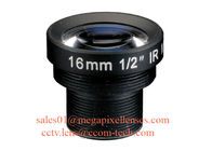 1/2" 16mm F1.6 2Megapixel M12x0.5 mount IR board lens, 16mm MTV lens security camera lens