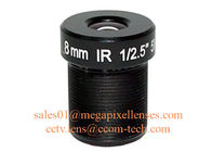 1/2.5" 4mm/6mm/8mm/12mm F2.0 5Megapixel M12x0.5 S-mount board lens, prime lens for security camera