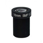 Economic 1/2.5" 3.6mm/6mm/8mm/12mm/16mm F2.0 5MP M12 Mount IR MTV Lens for security camera