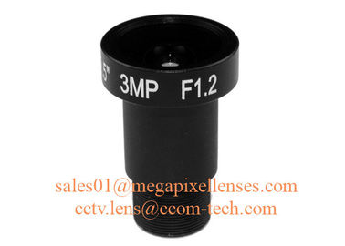 1/2.5" 4.0mm F1.2 3Megapixel M12x0.5 mount low light lens, 4mm starlight M12 board lens