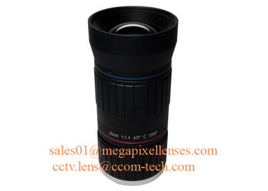 4/3" 35mm F1.4 12Megapixel C Mount Manual IRIS Low Distortion ITS Lens, 35mm Traffic Monitoring Lens