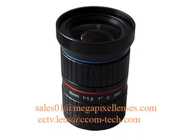 1" 20mm F1.2 8Megapixel C Mount Manual IRIS Low Distortion ITS Lens, 20mm Traffic Monitoring Lens