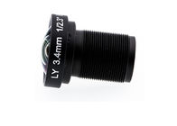 1/2.3" 3.4mm F2.8 16MP M12x0.5 mount non-distortion lens, megapixel low distortion lens for Gopro