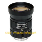 1/1.7" 5mm F1.6 Megapixel Manual IRIS C Mount Industrial FA Lens, 5mm 5MP Machine Vision Industrial Lens