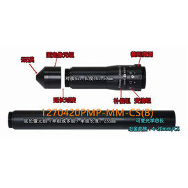 High-temp. 1/2.7" 4-20mm F4.0 Megapixel CS Mount Manual Focus/Zoom Pinhole Lens for Metallurgy, furnace lens