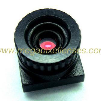 1/7" 2mm F2.8 Megapixel M7*0.35 mount non-distortion lens, plastic 2mm video lens
