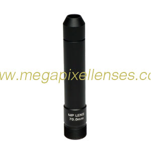 1/2.7" 70mm F1.6 2Megapixel M12*P0.5 mount pinhole lens with long focal