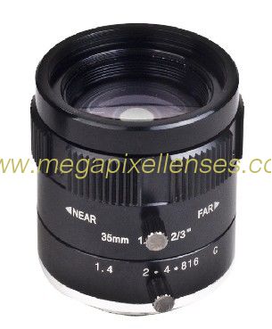 2/3" 35mm F1.4 5Megapixel Low-distortion C Mount Lens for Traffic Monitoring