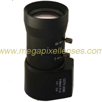1/3" 6-60mm F1.6 1.3Megapixel CS-Mount DC Auto IRIS Vari-focal IR Lens