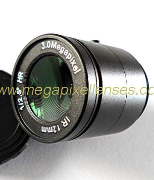 1/2.5" 12mm F1.2 3Megapixel CS-mount Manual IRIS CCTV Lens 1251212CS-3MP
