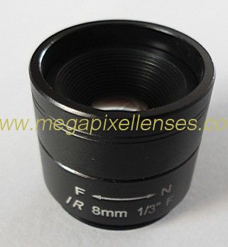 1/3” 8.0mm F1.2 Megapixel CS-mount CCTV Lens 130812CS-MP
