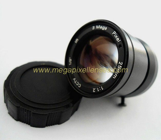 1/3" 25mm F1.2 3Megapixel CS-mount Manual IRIS CCTV Lens