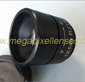1/3" 6.0mm F1.2 Megapixel CS-mounted Manual IRIS CCTV Lens