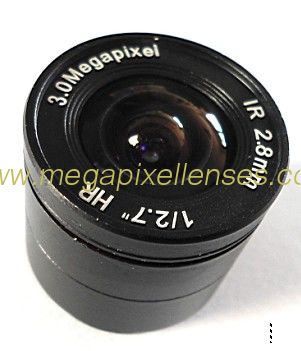 1/2.5" 2.8mm F1.2 3Megapixel CS-mounted Manual IRIS CCTV Lens