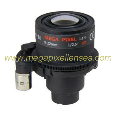 1/2.5" 9-22mm F1.4 5Megapixel Φ14 Mount Motorized Zoom Vari-focal Lens