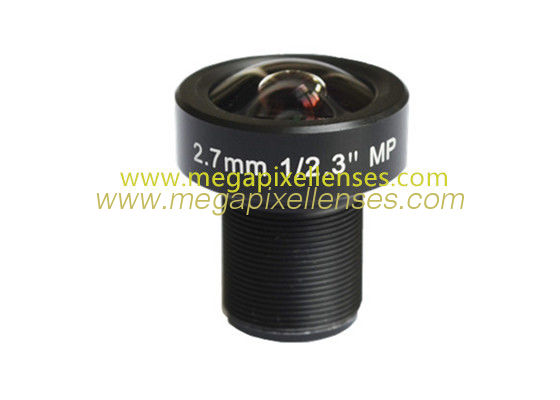 1/2.3" 2.7mm 12Megapixel M12x0.5 Mount Low-Distortion Wide-Angle IR Board Lens for IMX117/IMX206