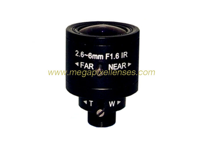 1/3" 2.6-6mm F1.6 M12x0.5 Mount DC Auto IRIS Manual Zoom/Focus Vari-focal Lens