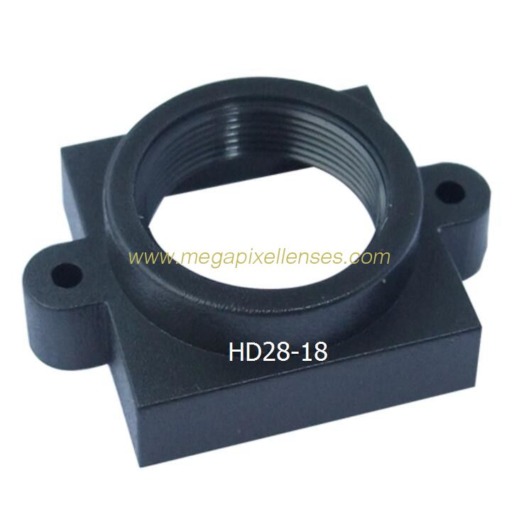 Plastic M12x0.5 mount Lens Holder, 18mm fixed pitch holder for board lenses, height 6mm