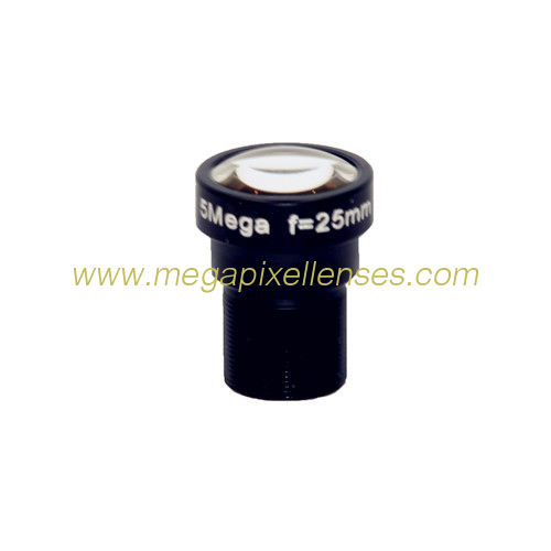 2/3" 25mm F1.7 5Megapixel M12x0.5 mount low distortion MTV board lens, 25mm MTV lens