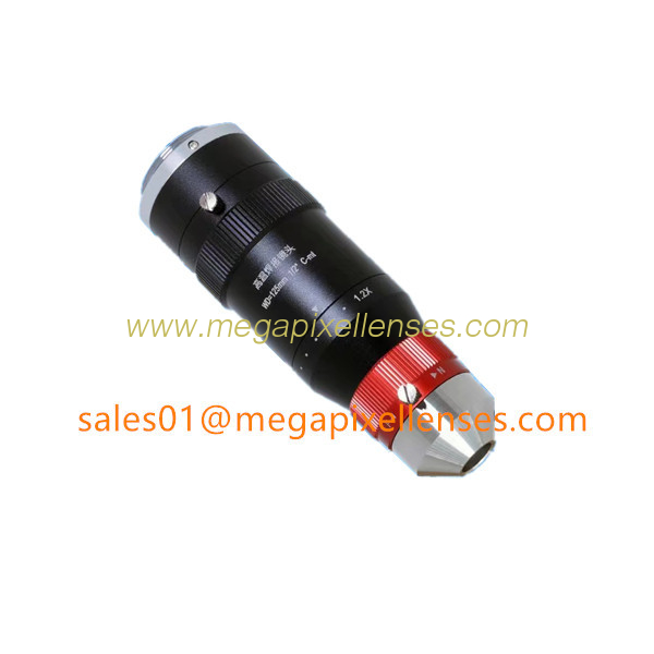 High-temp 1/2" 50-150mm 8Megapixel C Mount Electric Welding Lens, WD 125mm 0.4X-1.2X