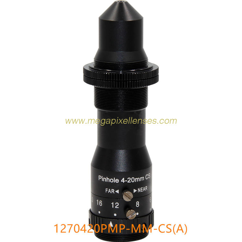 1/2.7" 4-20mm F4.0 Megapixel CS Mount Manual Focus/Zoom Pinhole Lens for Metallurgy