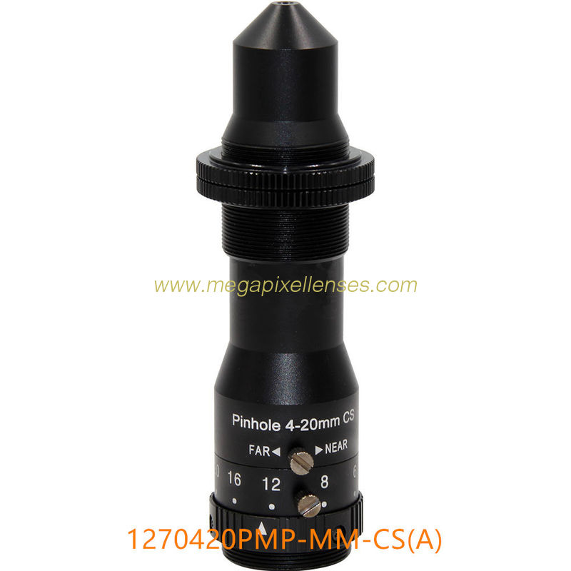High-temp. 1/2.7" 4-20mm F4.0 Megapixel CS Mount Manual Focus/Zoom Pinhole Lens for Metallurgy, furnace lens