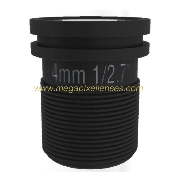 1/2.7" 4mm F1.6 2Megapixel M12x0.5 mount baord lens for OV4680/IMX123/IMX323/IMX326/AR230