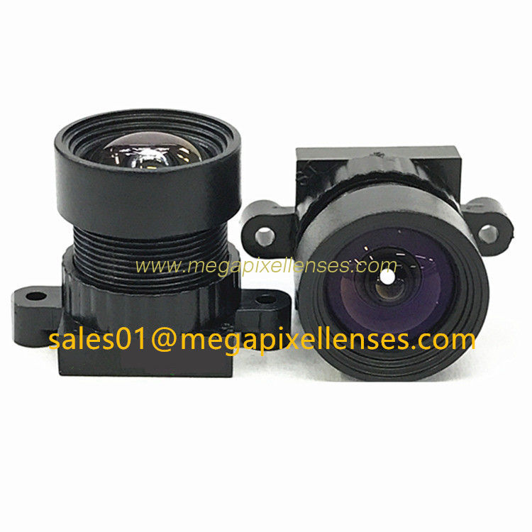 1/4" 2.1mm F2.2 Megapixel M12x0.5 mount low distortion board lens, 2.1mm 2MP-5MP scanner lens