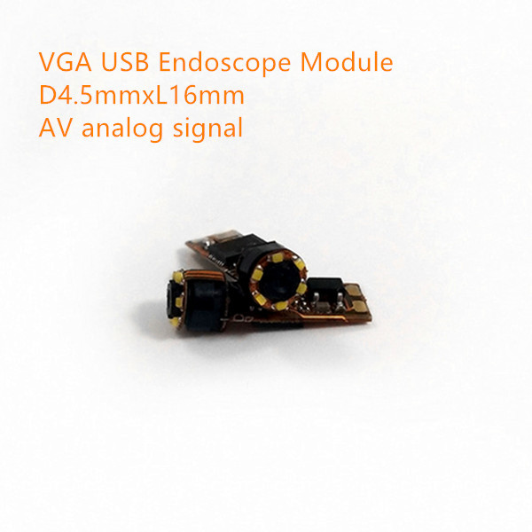 VGA 0.3MP AV endoscope video camera module AV Signal 25fps APL DC3.3V ...